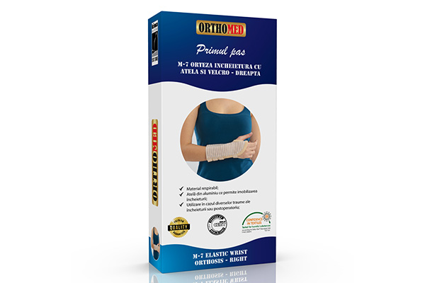 Orteza  incheietura cu atela si velcro - DREAPTA