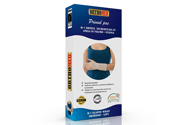 Orteza incheietura cu atela si velcro - STANGA